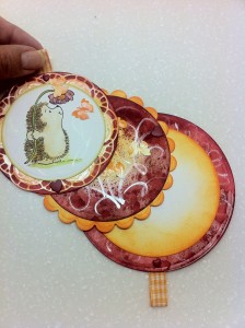 Ročno izdelana voščilnica Ročno izdelana voščilnica