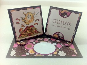 two slide card two slide card