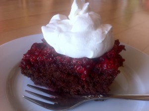 Crazy/wackey cacke, čokoladen biskvit