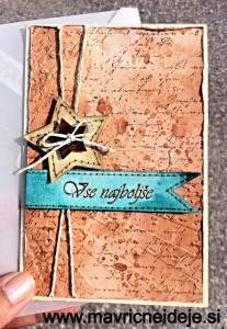 Masculine card handmade