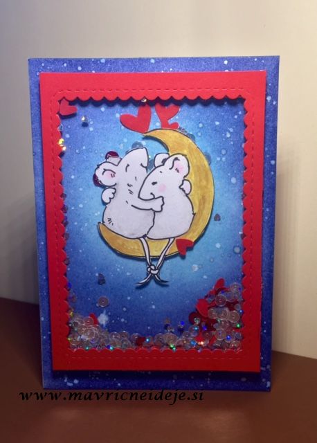 voščilnica za Valentinovo miške