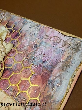 Voščilnica z Inka gold barvo