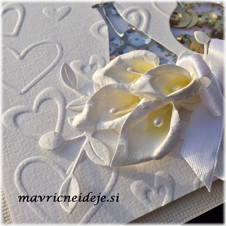 poročna voščilnica ročno izdelane kale