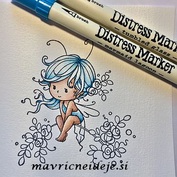 4 Wee Sweetie tumbled glass, mermaid lagoon