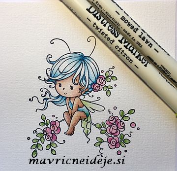 6 Wee Sweetie Distress twisted citron, mowed lawn