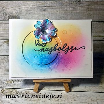 Die-namics circle spinner channels, flower card