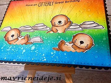 MFT Otterly Love You rainbow card