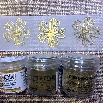 Primerjava zlatih embosing prahov