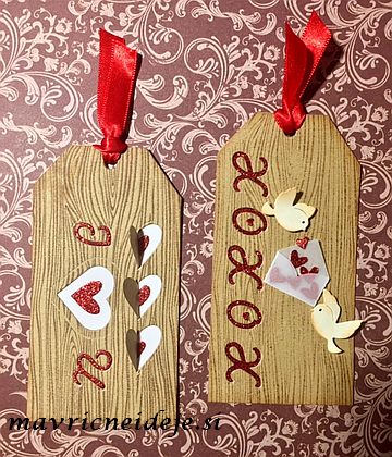 Tag za valentinovo s srčki