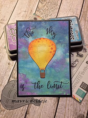 Distress oxide, hot air baloon