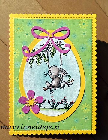 Easter handmade card, LOTV Spring Swing