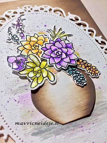 SU! oh so succulents 3d card