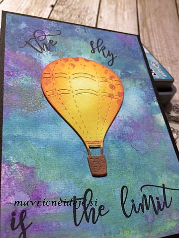 Voščilnica z balonom