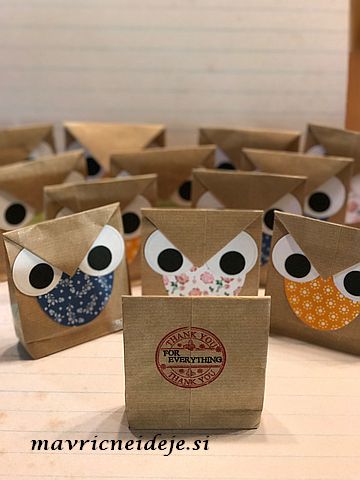 zahvalna darilca sovice