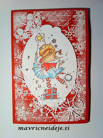 Red&white christmas card