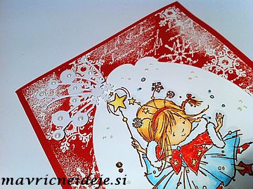Winter fairy card handmade