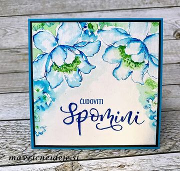 2 Modra voščilnica SPOMINI