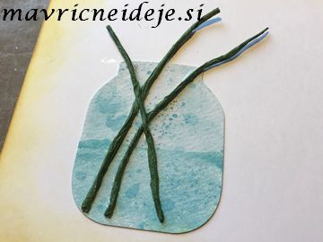 izdelava stebelc za sončnico