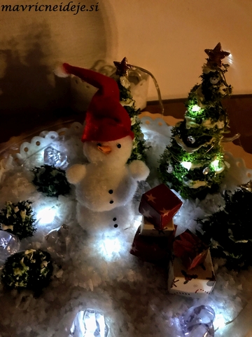 Snežna pokrajina v kozarcu