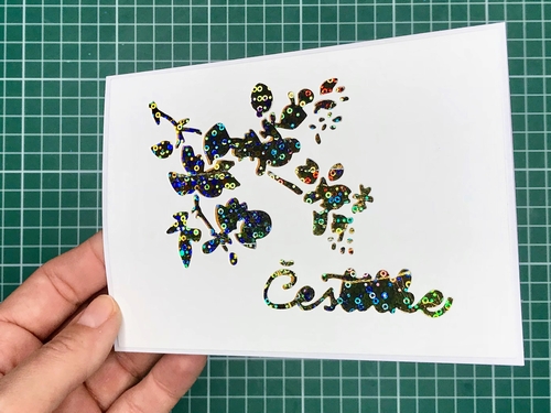 14 Gina K. Fancy Foils voščilnica