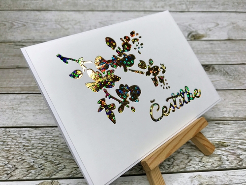 17 Gina K. Fancy Foils voščilnica