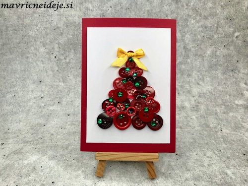 Voščilnica z gumbi 4