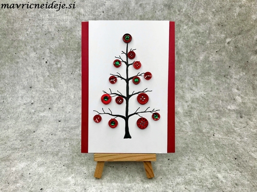 Voščilnica z gumbi 6