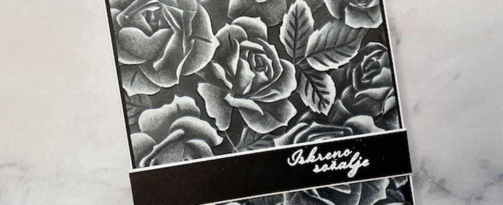 sožalnica z vrtnicami