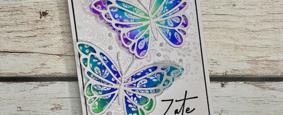 najlepši par, metulja na voščilnici