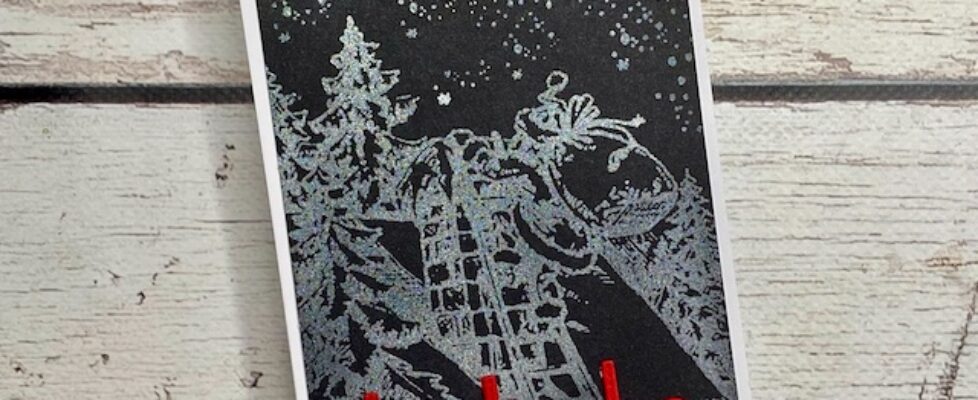 Tim-Holtz-Stamptember-2022-Santa-Up-The-Chimney-Card